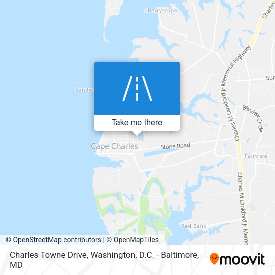 Charles Towne Drive map