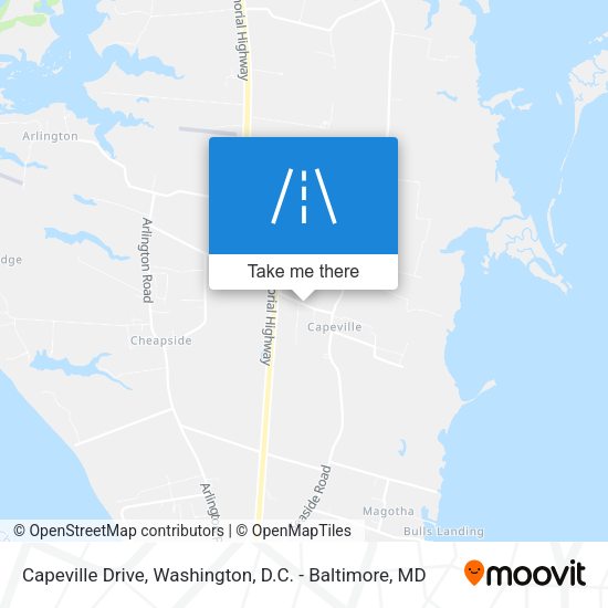 Capeville Drive map