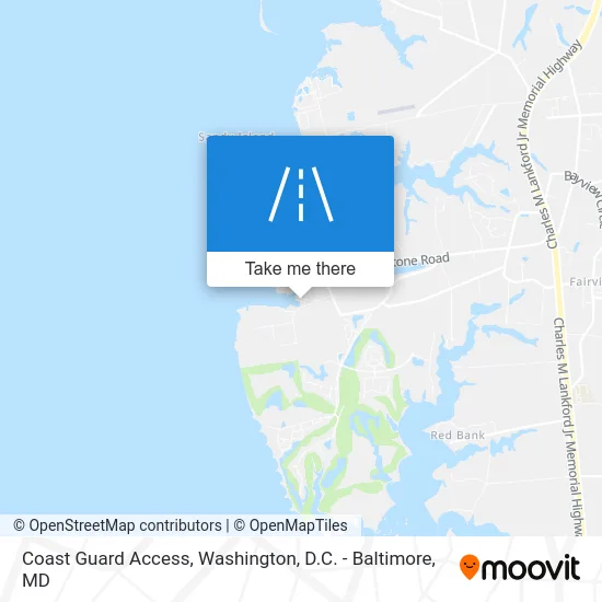 Coast Guard Access map