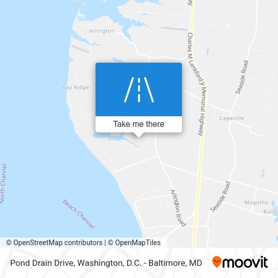 Pond Drain Drive map