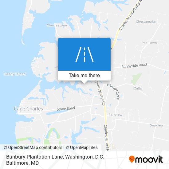Bunbury Plantation Lane map