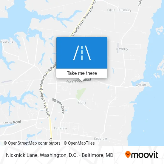 Nicknick Lane map