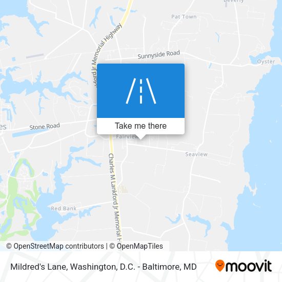 Mildred's Lane map