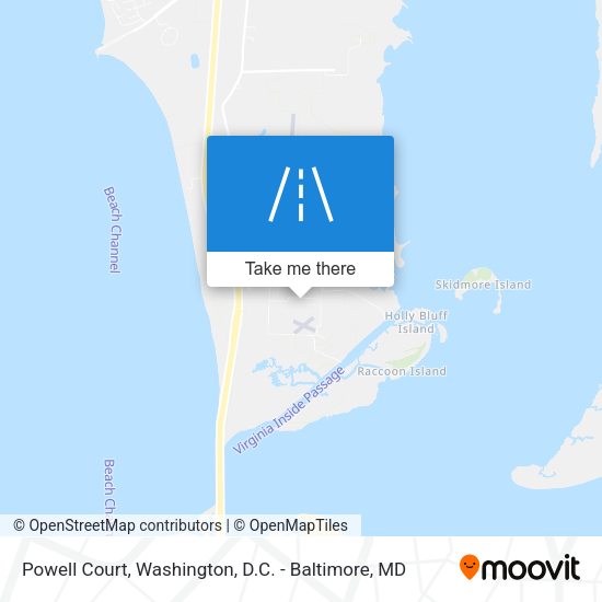 Powell Court map