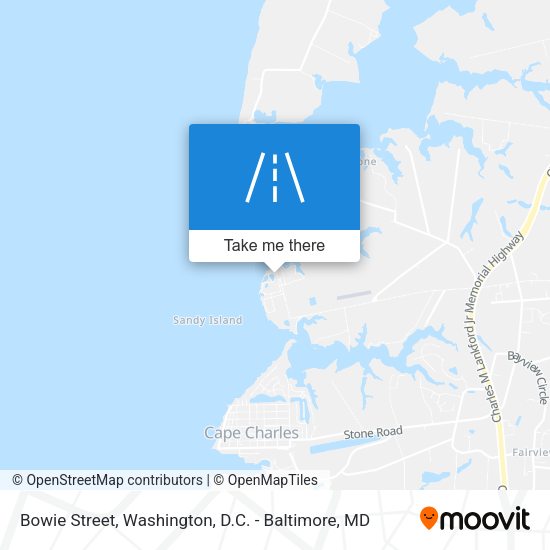 Bowie Street map