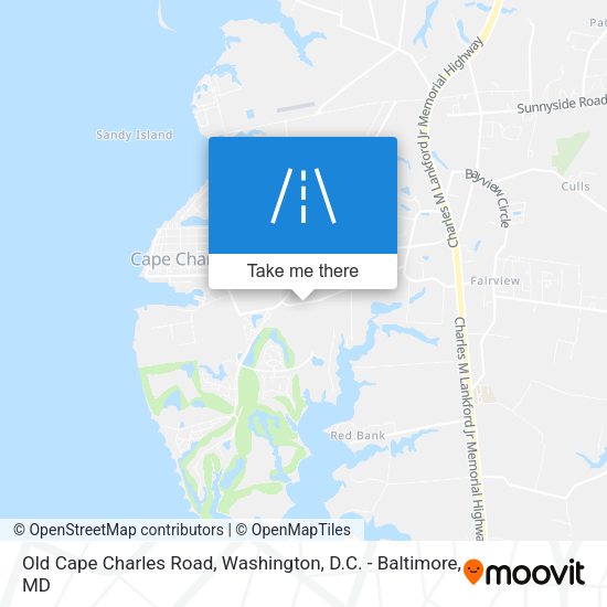 Mapa de Old Cape Charles Road