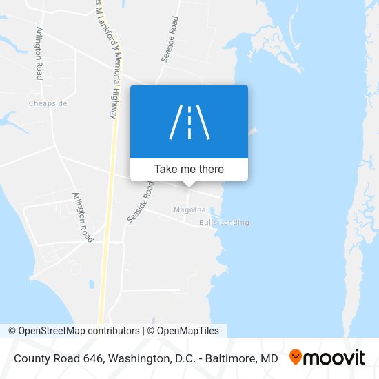 County Road 646 map
