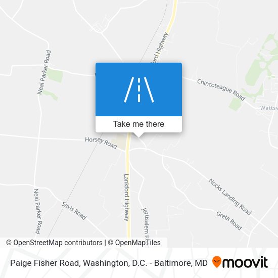 Mapa de Paige Fisher Road