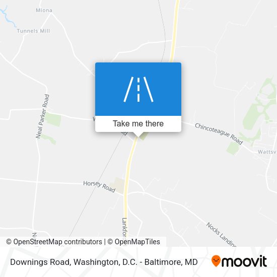 Mapa de Downings Road