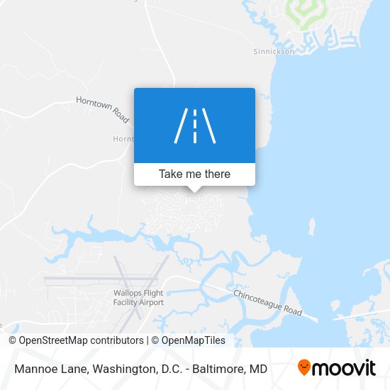 Mannoe Lane map