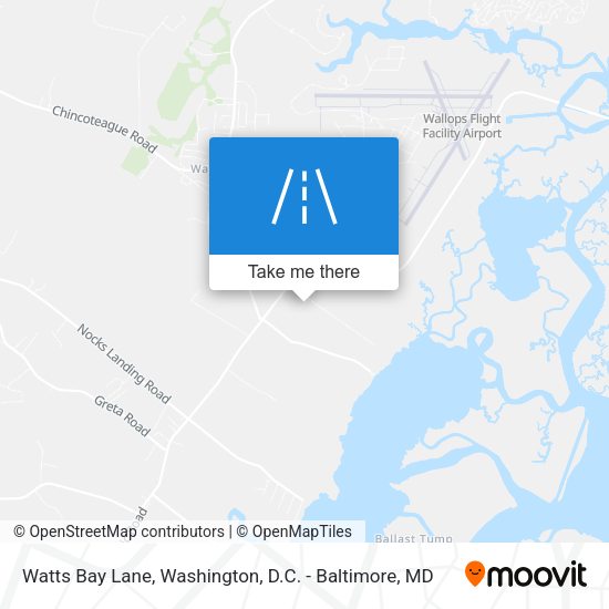 Mapa de Watts Bay Lane