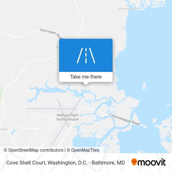 Cove Shell Court map