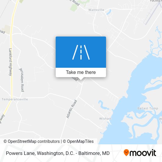 Powers Lane map