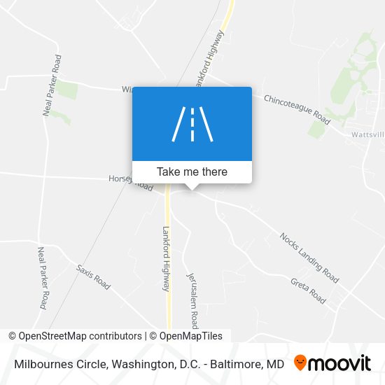 Mapa de Milbournes Circle