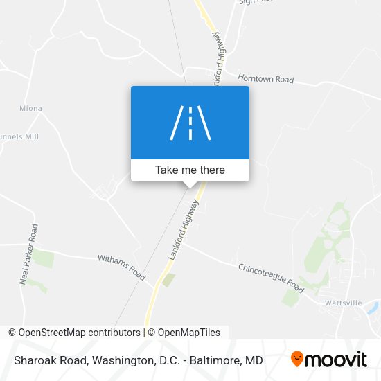 Sharoak Road map