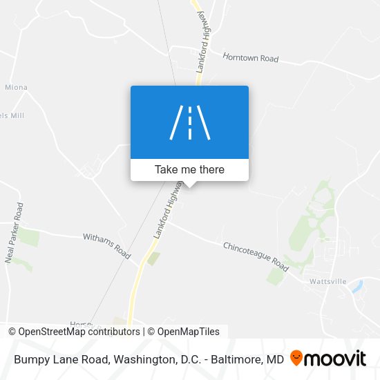 Bumpy Lane Road map