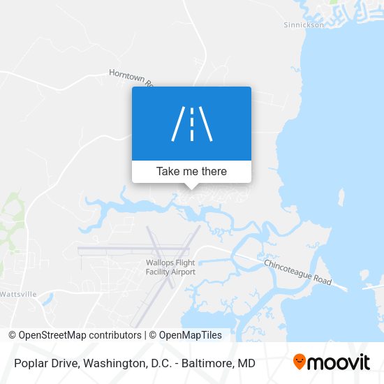 Mapa de Poplar Drive