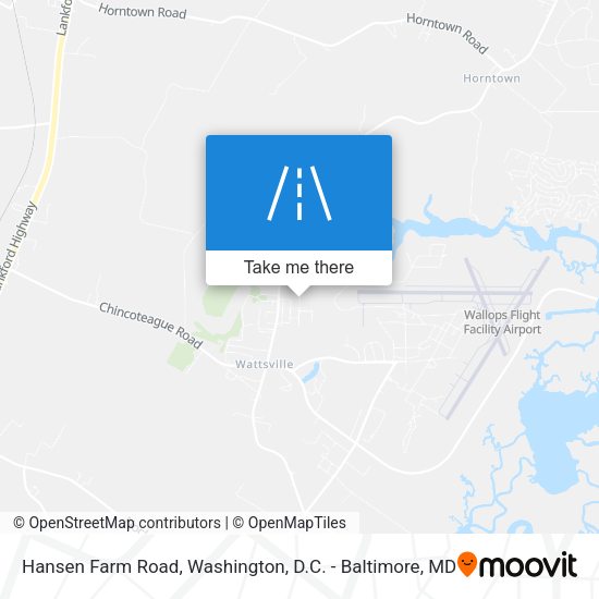 Hansen Farm Road map
