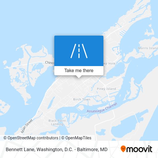 Bennett Lane map
