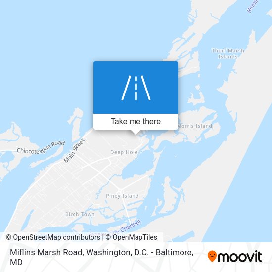 Miflins Marsh Road map