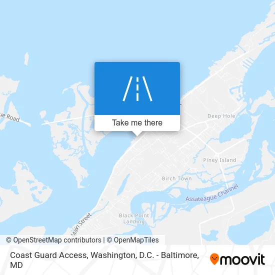 Coast Guard Access map