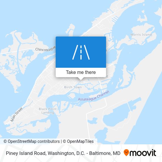 Piney Island Road map