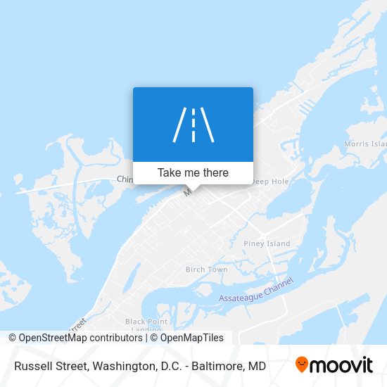 Russell Street map