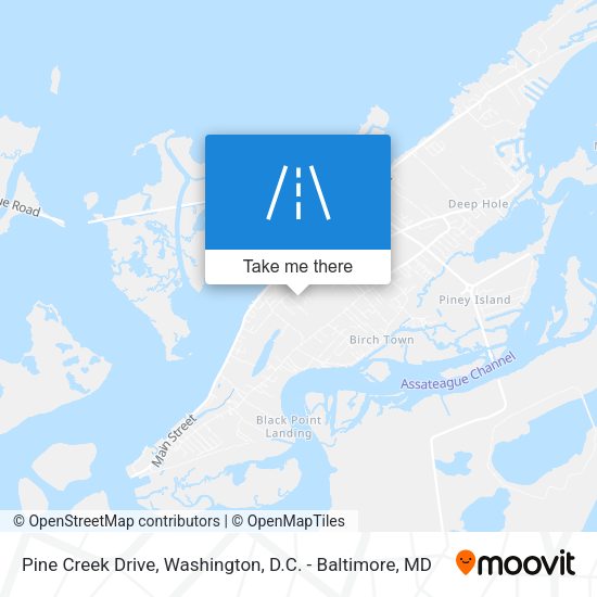 Pine Creek Drive map
