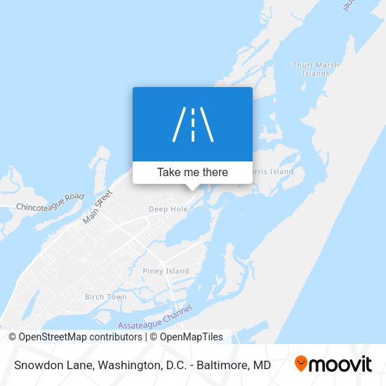 Mapa de Snowdon Lane