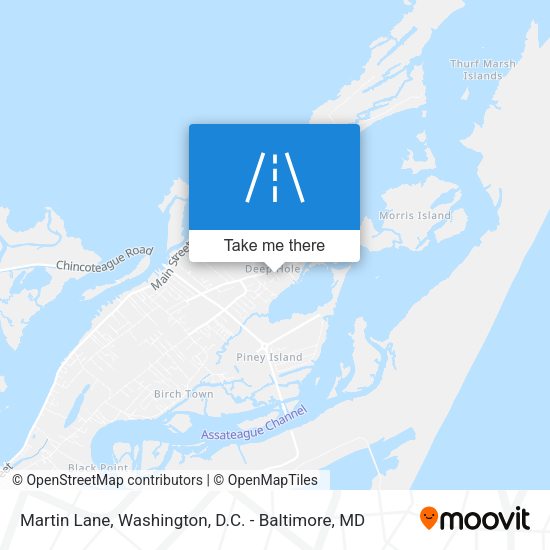 Martin Lane map