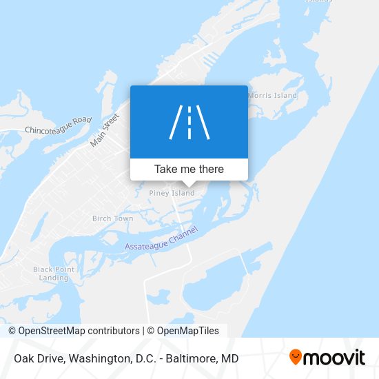 Oak Drive map