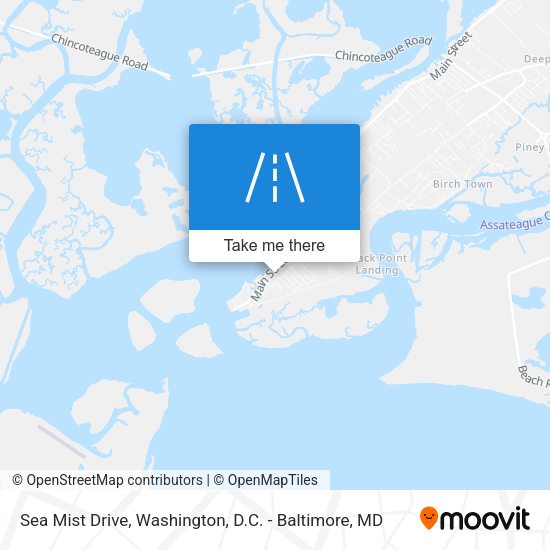 Sea Mist Drive map
