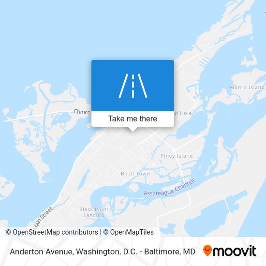 Anderton Avenue map