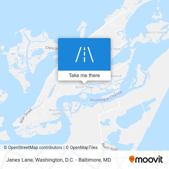 Janes Lane map