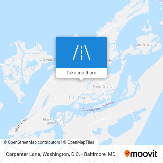 Carpenter Lane map