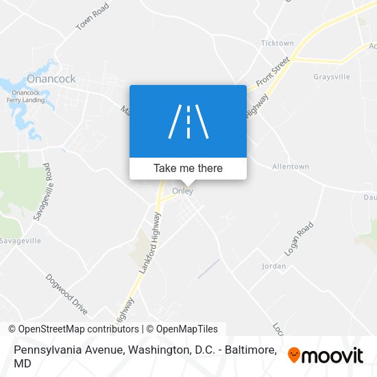 Pennsylvania Avenue map