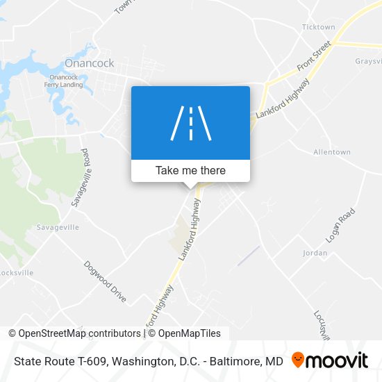 Mapa de State Route T-609