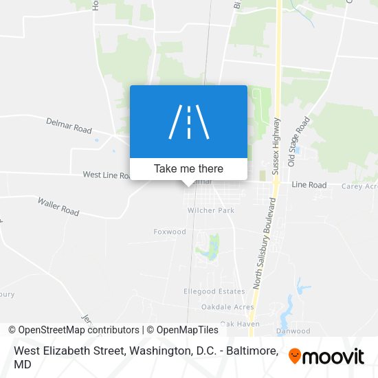 West Elizabeth Street map