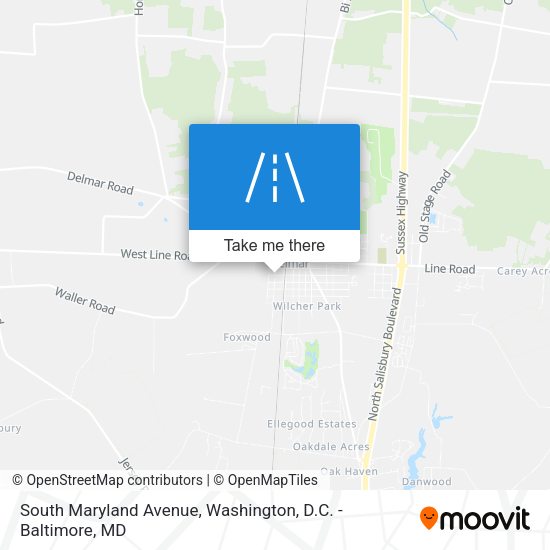 South Maryland Avenue map