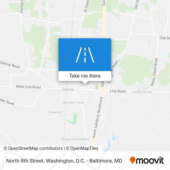 Mapa de North 8th Street