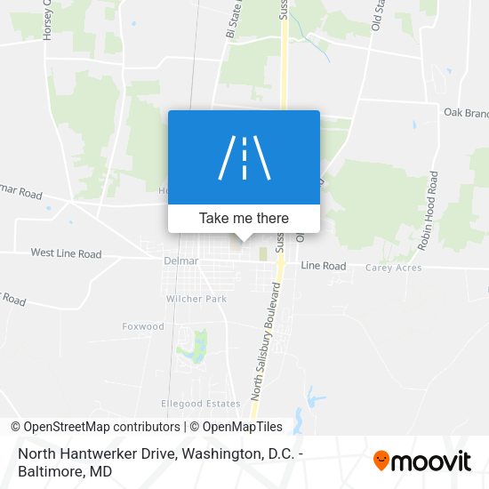 Mapa de North Hantwerker Drive