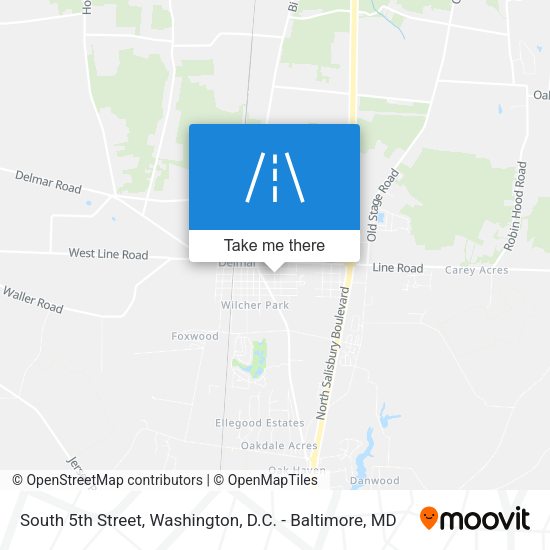 Mapa de South 5th Street