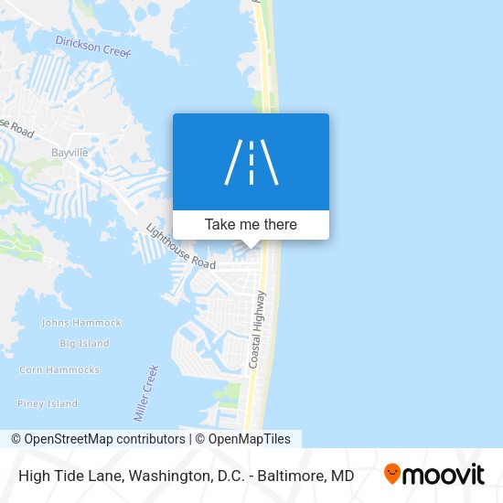 High Tide Lane map