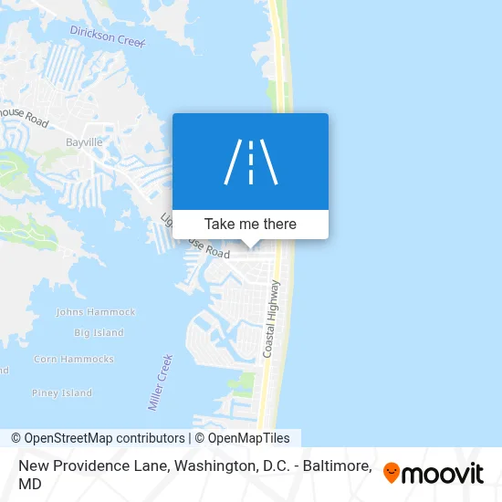 New Providence Lane map