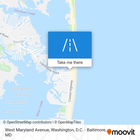 Mapa de West Maryland Avenue