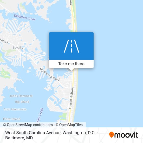 West South Carolina Avenue map