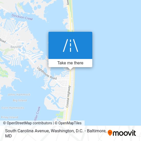 South Carolina Avenue map