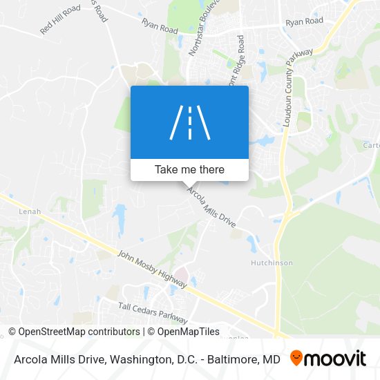 Mapa de Arcola Mills Drive