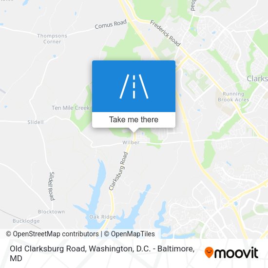Mapa de Old Clarksburg Road