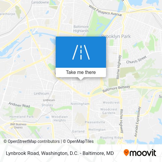 Lynbrook Road map